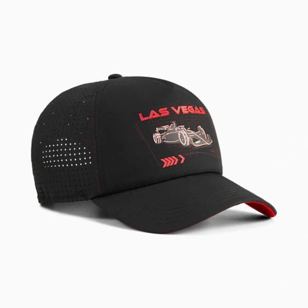¡Sombrero Trucker F1® Las Vegas PUMA! La velocidad y el estilo de la ciudad del pecado en tu cabeza. ¡Compra ahora!
