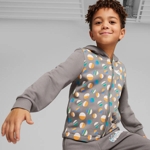 ESS+ Verano para Pequeños: Sudadera con Cremallera Puma. ¡Aventura y Comodidad!